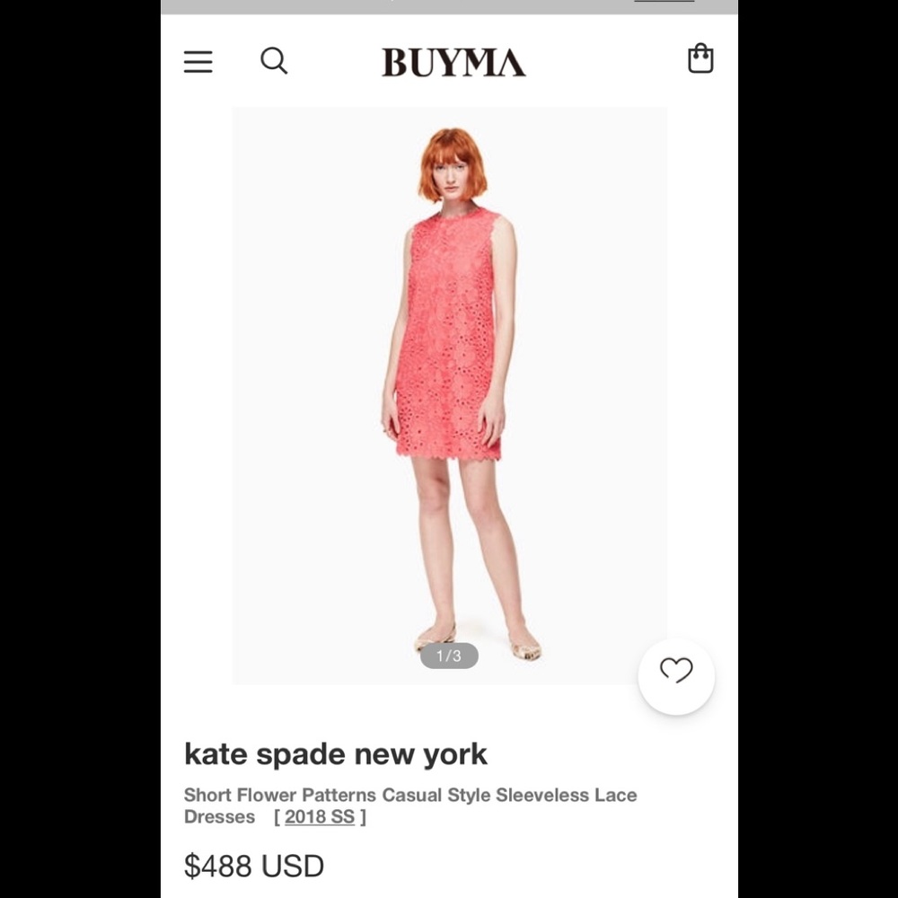 KATE SPADE CORAL DRESS 🎈perfect for a wedding!!